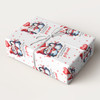 Personalised Wrapping Paper Valentine's Day Girlfriend Cute Penguin Couple