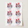 Personalised Wrapping Paper Valentine's Day Girlfriend Cute Penguins Gift Wrap