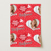 Personalised Wrapping Paper Valentine's Day Girlfriend Heart Photo Cupid Red