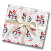 Personalised Wrapping Paper Valentine's Day Wife Cute Penguin Custom Gift Wrap
