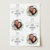 Personalised Wrapping Paper Wedding Day Floral Rings Photo Custom Gift Wrap