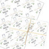 Personalised Wrapping Paper Wedding Day Floral Wedding Rings Custom Gift Wrap