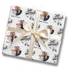 Personalised Wrapping Paper Wedding Day Just Married Champagne Custom Gift Wrap