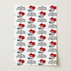 Personalised Wrapping Paper Wedding Day Mr Mrs Red Heart Just Married Gift Wrap