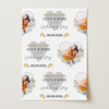Personalised Wrapping Paper Wedding Day Photo White Flowers Heart Gift Wrap