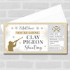 Clay Pigeon Shooting Stars Gold Personalised Gift Voucher Surprise Ticket