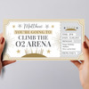 Climb The O2 Arena Stars Gold Personalised Gift Voucher Surprise Ticket