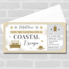 Coastal Escape Stars Gold Personalised Gift Voucher Surprise Trip Holiday Ticket