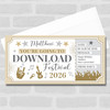 Download Festival Stars Gold Personalised Gift Voucher Surprise Ticket