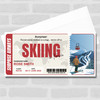 Going On A Skiing Trip Personalised Gift Voucher Surprise Trip Holiday Ticket