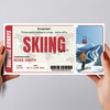 Going On A Skiing Trip Personalised Gift Voucher Surprise Trip Holiday Ticket