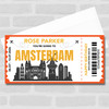 Going To Amsterdam Skyline Pass Personalised Gift Voucher Surprise Trip Ticket