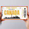 Going To Canada Skyline Personalised Gift Voucher Surprise Trip Holiday Ticket