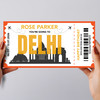Going To Delhi Skyline Personalised Gift Voucher Surprise Trip Holiday Ticket