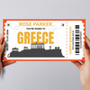 Going To Greece Skyline Personalised Gift Voucher Surprise Trip Holiday Ticket