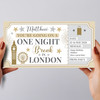 One Night Break In London Personalised Gift Voucher Surprise Trip Holiday Ticket