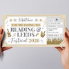 Reading And Leeds Festival Stars Gold Personalised Gift Voucher Surprise Ticket