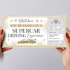 Supercar Driving Experience Stars Gold Personalised Gift Voucher Surprise Ticket