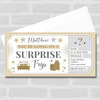 Surprise Trip Stars Gold Personalised Gift Voucher Surprise Trip Holiday Ticket