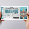 Trip To Bangkok Pass Personalised Gift Voucher Surprise Trip Holiday Ticket