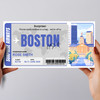 Trip To Boston Pass Personalised Gift Voucher Surprise Trip Holiday Ticket
