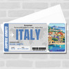 Trip To Italy Pass Personalised Gift Voucher Surprise Trip Holiday Ticket