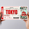Trip To Japan Tokyo Pass Personalised Gift Voucher Surprise Trip Holiday Ticket