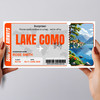 Trip To Lake Como Pass Personalised Gift Voucher Surprise Trip Holiday Ticket