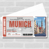 Trip To Munich Pass Personalised Gift Voucher Surprise Trip Holiday Ticket
