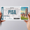 Trip To Pisa Pass Personalised Gift Voucher Surprise Trip Holiday Ticket