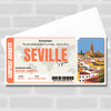 Trip To Seville Spain Personalised Gift Voucher Surprise Trip Holiday Ticket