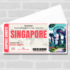 Trip To Singapore Pass Personalised Gift Voucher Surprise Trip Holiday Ticket