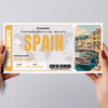 Trip To Spain Pass Personalised Gift Voucher Surprise Trip Holiday Ticket