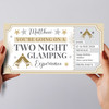 Two Night Glamping Personalised Gift Voucher Surprise Trip Holiday Ticket