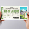 Rio De Janeiro Brazil Personalised Gift Voucher Surprise Trip Holiday Ticket