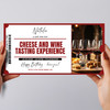 Cheese And Wine Tasting Experience Personalised Surprise Ticket Gift Voucher