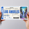 Los Angeles Boarding Pass Personalised Gift Voucher Surprise Trip Holiday Ticket