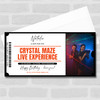 Crystal Maze Live Experience Personalised Surprise Ticket Gift Voucher