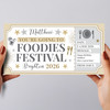 Foodies Festival Stars Gold Personalised Surprise Ticket Gift Voucher