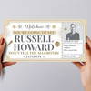 Russell Howard Comedy Show Stars Gold Personalised Surprise Ticket Gift Voucher