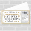 St Ives Food & Drink Festival Personalised Surprise Ticket Gift Voucher
