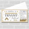 TRNSMT Festival Stars Gold Personalised Surprise Ticket Gift Voucher