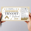 TRNSMT Festival Stars Gold Personalised Surprise Ticket Gift Voucher