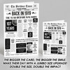 Born In 1919 White Newspaper Birthday Facts Any Year Any Age Personalised Card