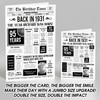 Born In 1931 White Newspaper Birthday Facts Any Year Any Age Personalised Card