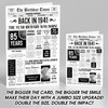 Born In 1941 White Newspaper Birthday Facts Any Year Any Age Personalised Card