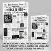 Born In 1966 White Newspaper Birthday Facts Any Year Any Age Personalised Card