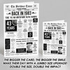 Born In 1983 White Newspaper Birthday Facts Any Year Any Age Personalised Card
