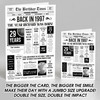 Born In 1997 White Newspaper Birthday Facts Any Year Any Age Personalised Card