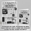 Born In 1931 Grey Newspaper Birthday Facts Any Year Any Age Personalised Card